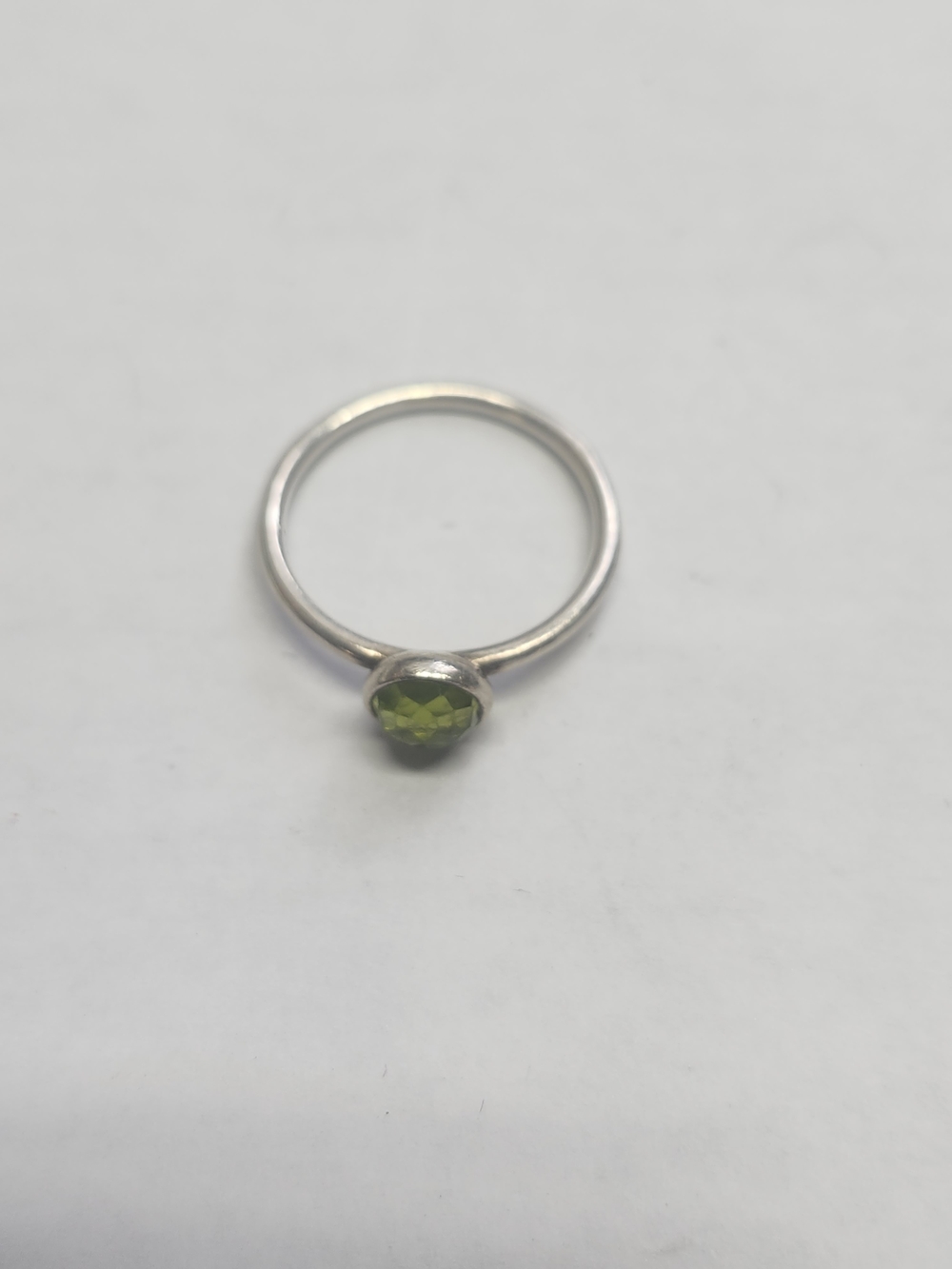 sterling silver Pandora August Droplet Birthstone Ring Sz 7.5